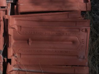 Tejas de barro antiguas
