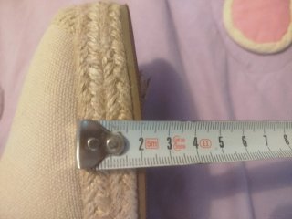 Alpargatas de cáñamo beige con lazo