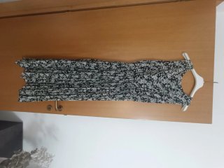 Abito nero floreale taglia M/L