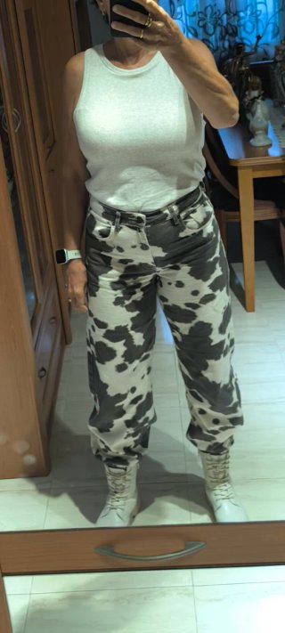 Conjunto Cazadora y Pantalón Estampado Vaca Talla