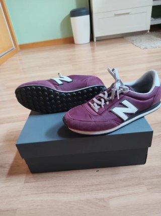 Zapatillas New Balance 410 Granate/Blanco