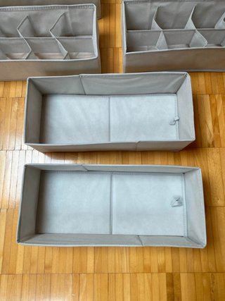 Organizer per cassetti grigio, 8 pezzi #470-1