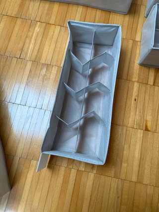 Organizer per cassetti grigio, 8 pezzi #470-1