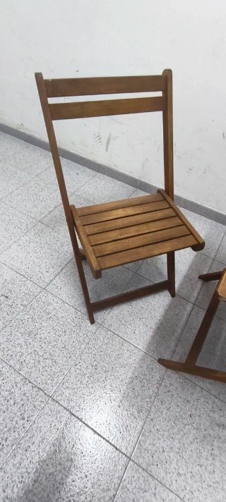 Mesa y 2 Sillas de Jardín Madera