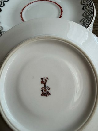 Elegante servizio vintage da tè e caffè in porcell