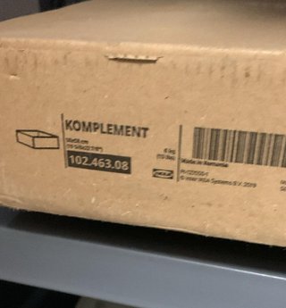 Cajón IKEA KOMPLEMENT blanco 50x58 cm