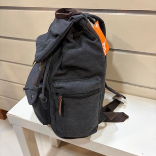 Mochila Nueva de Lona ultra resistente y Piel!!