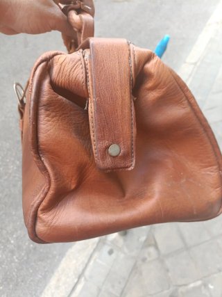 Maletín médico antiguo de cuero