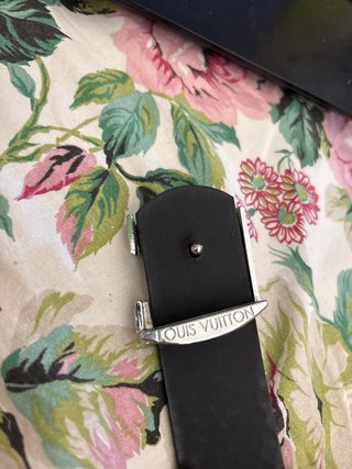 Cintura Louis Vuitton monogramma argento