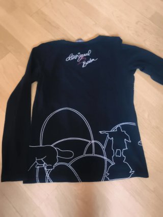 Camiseta Desigual Negra Talla S Mujer