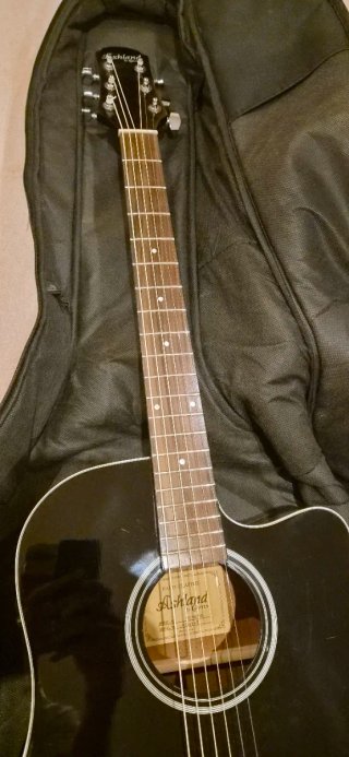 Guitarra Electroacústica Ashland Negra