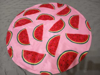 Cojín redondo estampado sandía