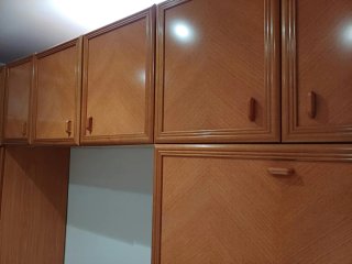 Mueble dormitorio con 2 camas plegables 90cm