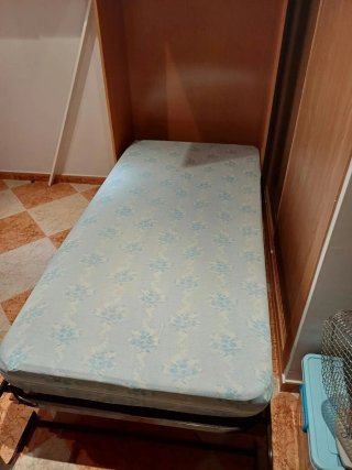 Mueble dormitorio con 2 camas plegables 90cm