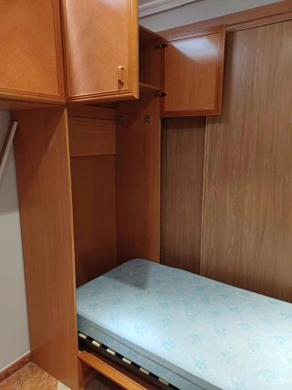 Mueble dormitorio con 2 camas plegables 90cm