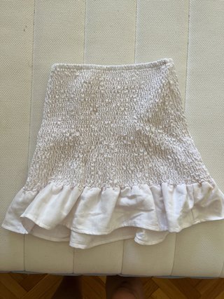 Falda blanca Cayetana ajustada