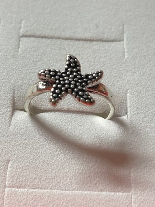 Anillo Estrella de Mar Plata 16.5mm