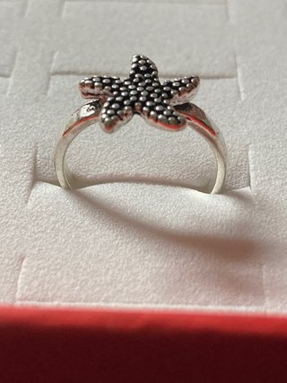 Anillo Estrella de Mar Plata 16.5mm