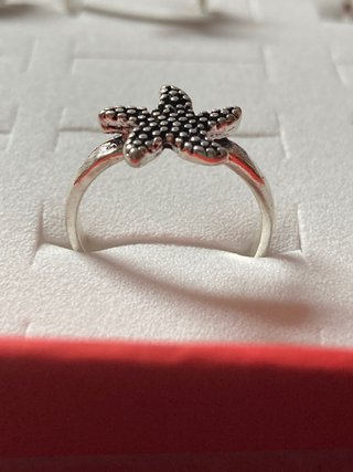 Anillo Estrella de Mar Plata 16.5mm