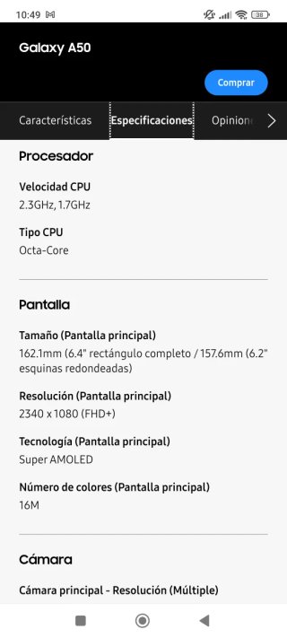 Samsung Galaxy A50