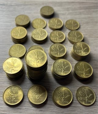 93 Monete 20 Lire Repubblica Italiana