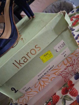 Sandali Ikaros blu tacco 41