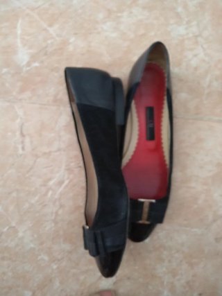 Bailarinas CH Piel Negra Talla 36