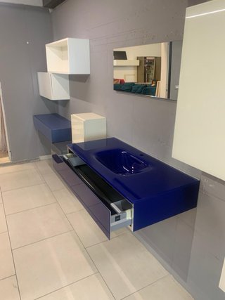 Lavandino Lago Blu Vetro