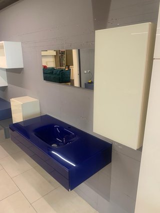 Lavandino Lago Blu Vetro