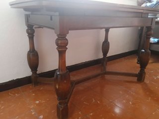Mesa comedor extensible madera antigua