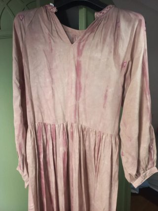 Vestido largo Zara viscosa bordado
