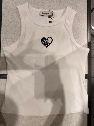 Camiseta Desigual Tirantes Blanca XL