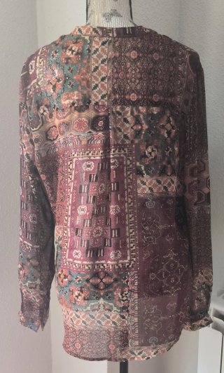 Blusa estampada multicolor Okeysi