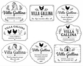 Cartel personalizado para gallinero
