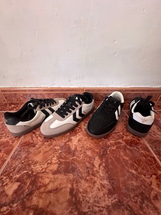 Deportivas Hummel beige y blancas