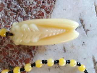 Collar Cigarra Topacio Amarillo Prosperidad