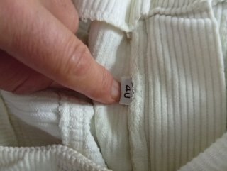Pantaloni vintage a coste