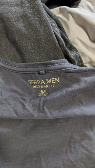 Camiseta gris manga larga Sfera Men