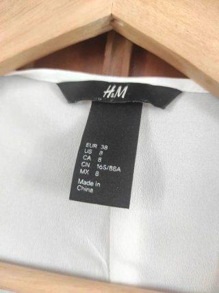 Blusa blanca de tirantes H&M