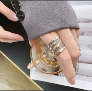 Anillo ajustable con texto Serenidad