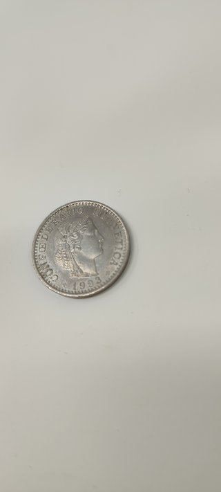 Moneda 20 Rappen Suiza 1993
