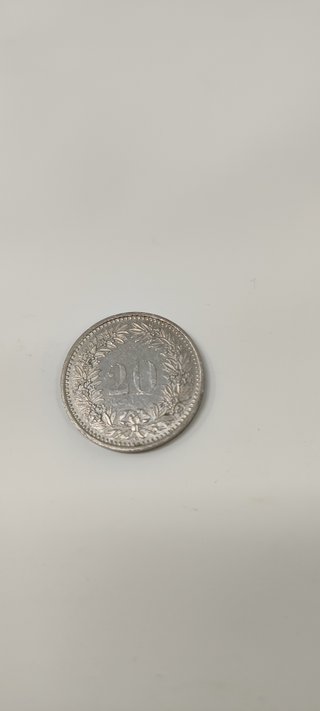 Moneda 20 Rappen Suiza 1993