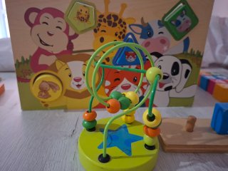 Caja de madera encajables para niños
