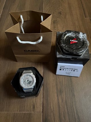 Reloj Casio G-Shock GA 2100 Metal Silver