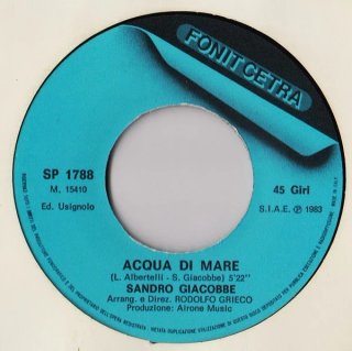 Sandro Giacobbe Primavera/Acqua Di Mare 7" 45 RPM