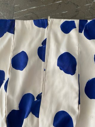 Falda flamenca azul y blanca
