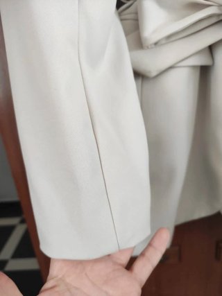 blazer americana cinturón stradivarius elegante