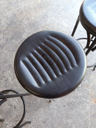 Juego de 3 taburetes negros