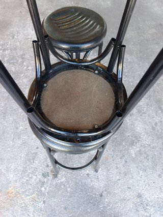 Juego de 3 taburetes negros