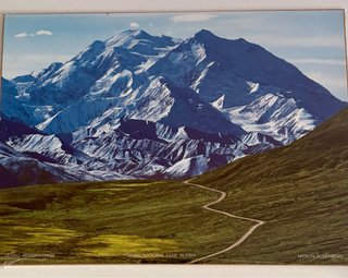 Lote de 9 Láminas Vintage Alaska: Glaciar Harriman